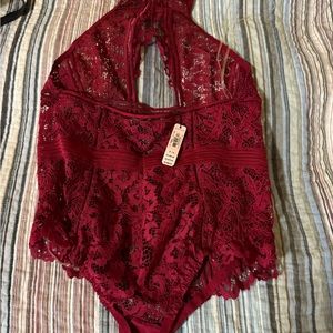 Red Victoria’s Secret lingerie
